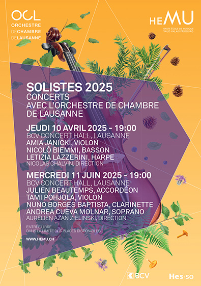 SOLISTES 2025 - 2E CONCERT AVEC L'OCL